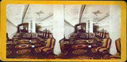 Saloon of the Steamer "Bristol," from aft looking forward.