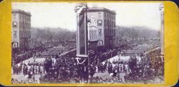 Funeral of President Lincoln, N.Y. City. 7th Regiment passing in view.