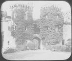 England (sic). Grand Gateway. Raglan Castle, Monmouthshire.