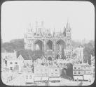 England. Peterborough Cathedral from St. John's Church Tower