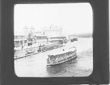 Paris exposition 1889 Shipping pavillion (sic) and Seine River