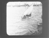 A Sailboat in the Harbor of Piraeus, Greece