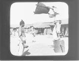 Winnowing Wheat in Streets of Chemulpo, Korea