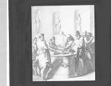 St Lucien d'Antioche refuse de manger une (Illeg.) offerte aux idoles.