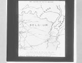 ZW. Map of German Advance on Liege.