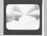 ZW. Retreat of the infantry falling back on Antwerp.