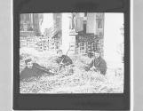 ZW. Belgian soldiers billeted in a church.