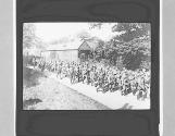 ZW. Captured German prisoners on the March to Frimley.
