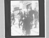 Sir John French arrives at the Ministry of War. Paris.
