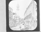 A Venetian Street and leaning Campanile.