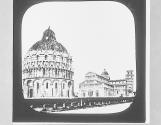 Pisa. Baptistery, Cathedral, and Leaning Tower.