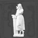 Cinderella, marble statuette, by J. Hirt, Bavaria (Copyright.)