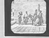 Fellahs et guides Egyptiens. Le Caire.