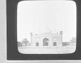 India Agra Taj Mahal West Mosque.