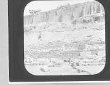 Greece-Theatre of Bacchus and East Wall of Acropolis, Athens.
