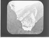 Convent of St Katherine from Gorge of Sinai.