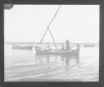 Fishing on the Sea of Galilee. (illeg.)fang auf dem see. Barque de peche sur le lac.