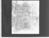 Jerusalem. Interieur du St Sepulcre, avec ornements.