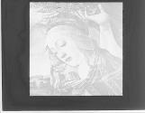 Firenze. Dettaglio Madonna (Botticelli) Gall. Uff. Riproduzione interdetta. Anderson. Roma.