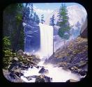 Vernal Falls 350 ft. High Yosemite Valley.