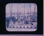 Branding herring barrels, at Aberdeen.