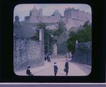 The Castle, ancient seat of Scotish kings, on precipitous Castle Rock, Edinburgh.