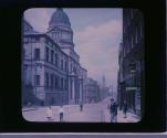 The University, N.N.W. over South Bridge to Tron Church, Edinburgh.