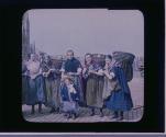 Famously picturesque costumes of the "fish-wives" of Newhaven, near Edinburgh.
