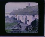 Cosy cottages on island of Iona, where Christianity was first trans- planted into Scotland.