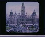 Handsome municipal building of a model city-E. from Bank across George Square.