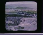 Outlook N.E. from Stirling Castle-scene of herioc struggles-to Wallace Monument.