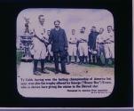 Ty Cobb, having won the batting championship of America last year, won also the trophy....