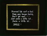 Mar-ried life ain't so bad, keep your tem-per, Dad-dy, ....
