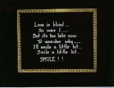 Love is blind.. So was I... But it's too late now To won-der why ....
