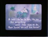 He looks like her, he looks like me he's ev-ry-thing we'd like him to be,....