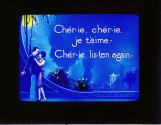 Cher-ie, Cher-ie, je t'aime,- ....