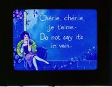 Cher-ie, Cher-ie, je t'aime, - Do not say it's in vain.