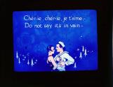 Cher-ie, cher-ie, je t'aime, - Do not say it's in vain. -