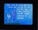 But when she hands you the sticks and says go out and beat the rug ...
