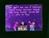 Now you'll see one of America's many music counters ....