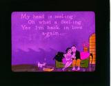 My head is reel-ing Oh what a feel-ing Yes I'm back in love a'gain.