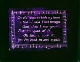An old ro-mance broke my heart in two - I said I was through- ....