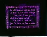 An old ro-mance brode my heart in two - I said I was through- ....