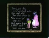 Hon-ey you stay In yo' own back yah'd, ....