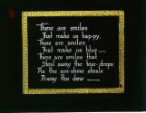 There are smiles That make us hap-py, ....