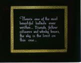 Here's one of the most beautiful ballads ever written-- ....