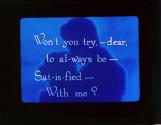 Won't you try,--dear, to al-ways be--....