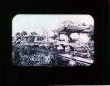 Lake of Three Moons Reflection Bridge of Nine Windings Hangchow Postcard 1/35 use