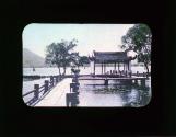 Lake of Three Moons Reflection Bridge of Nine Windings Hangchow Postcard 1/35 use