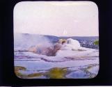 Cove of Giant Geyser Yellowstone Park